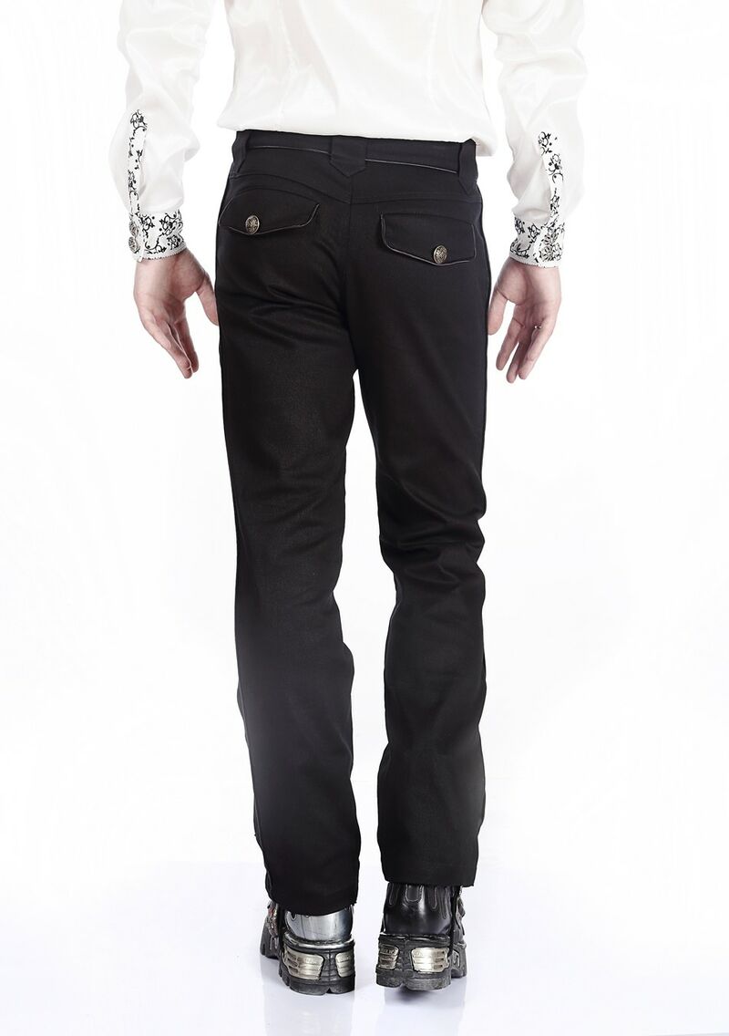 photo n°5 : pantalon gothique noir style officier homme