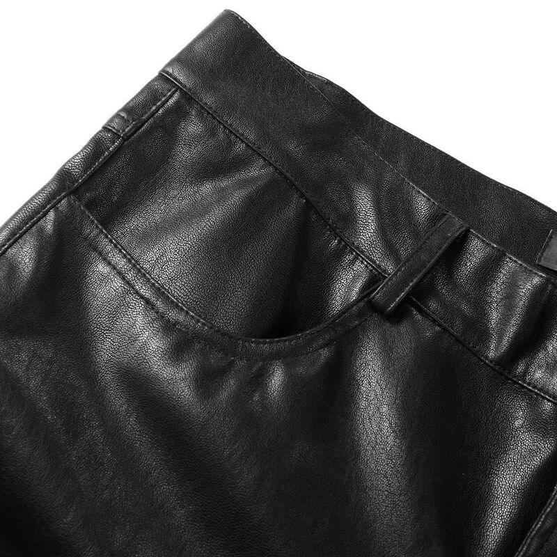 photo n°3 : Pantalon homme gothique en cuir végétal délavé