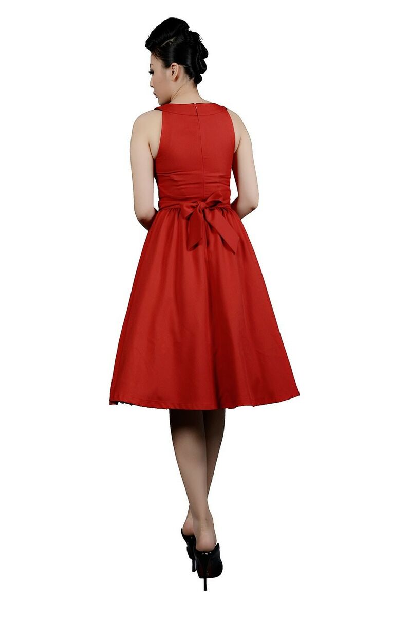 photo n°2 : Robe 50's rockroll rétro pin-up rouge