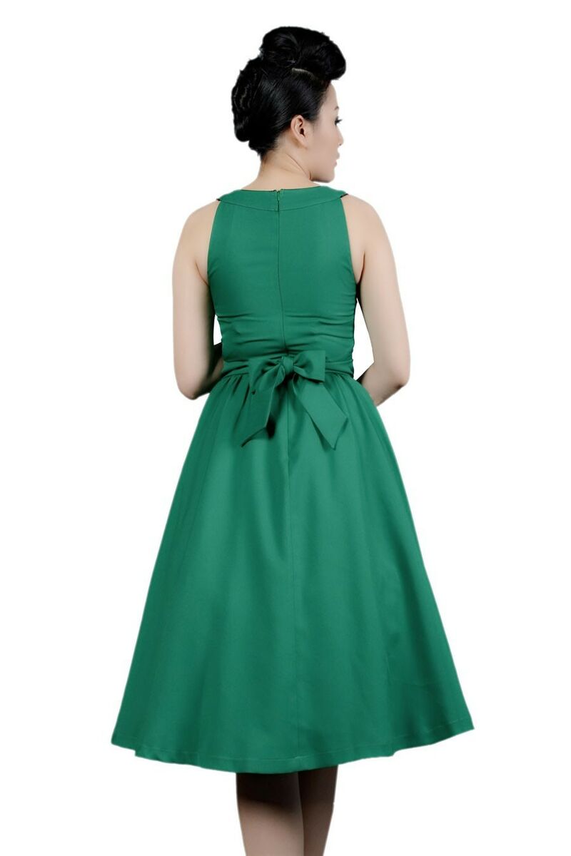 photo n°2 : Robe 50's rockroll rétro pin-up vert