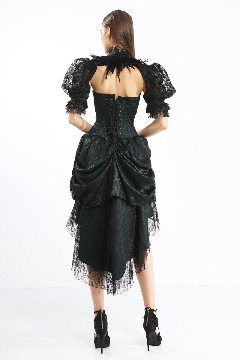 photo n°6 : Robe bustier en dentelle verte