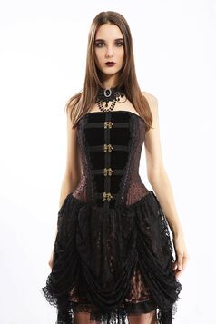 Robe bustier steampunk