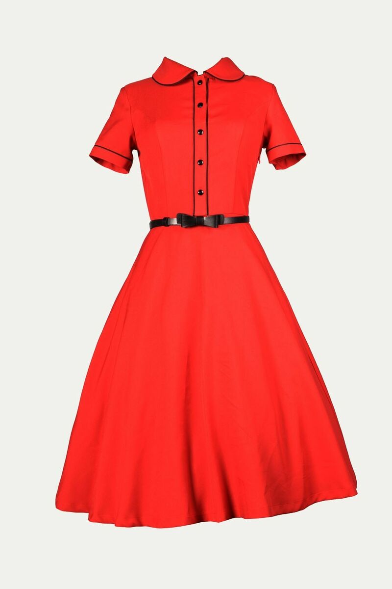 photo n°4 : Robe Chic Vintage 1950'S Rockabilly Rouge