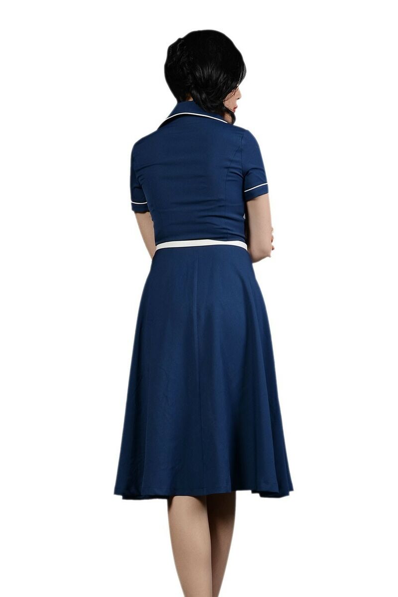 photo n°3 : Robe Chic Vintage 1950'S Rockabilly Marine