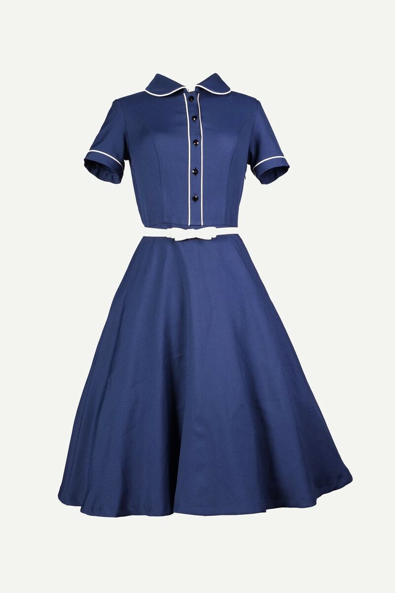 photo n°4 : Robe Chic Vintage 1950'S Rockabilly Marine