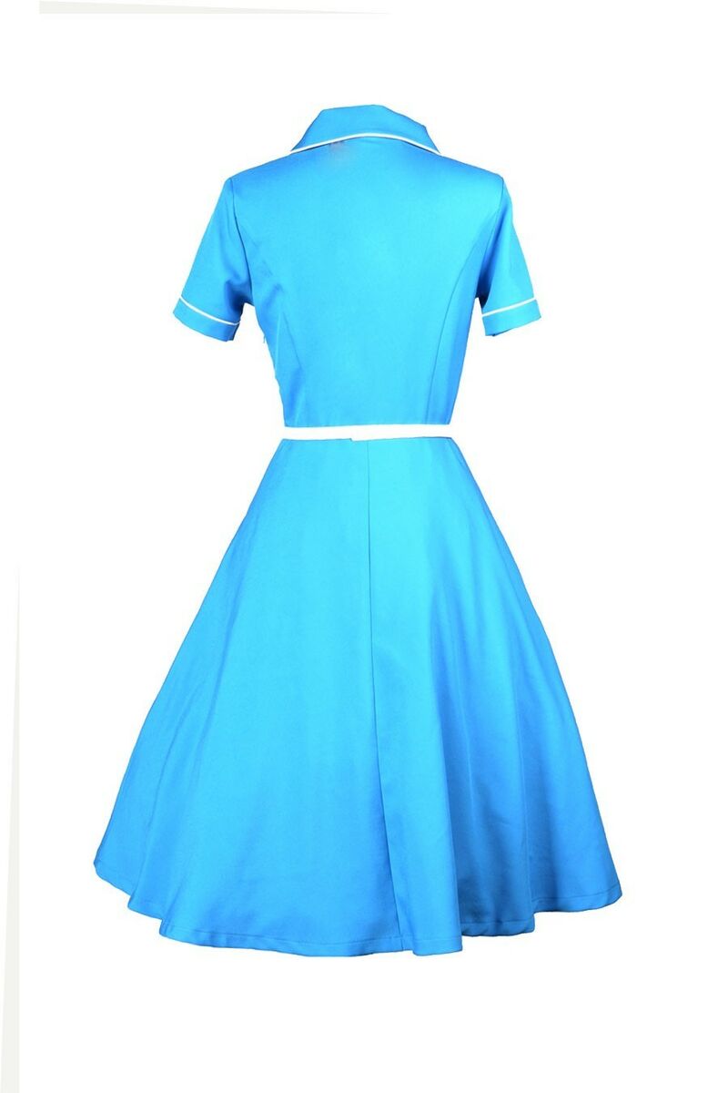 photo n°4 : Robe Chic Vintage 1950'S Rockabilly Bleu