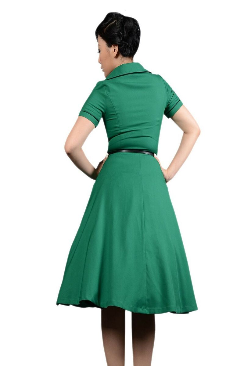 photo n°3 : Robe Chic Vintage 1950'S Rockabilly Vert