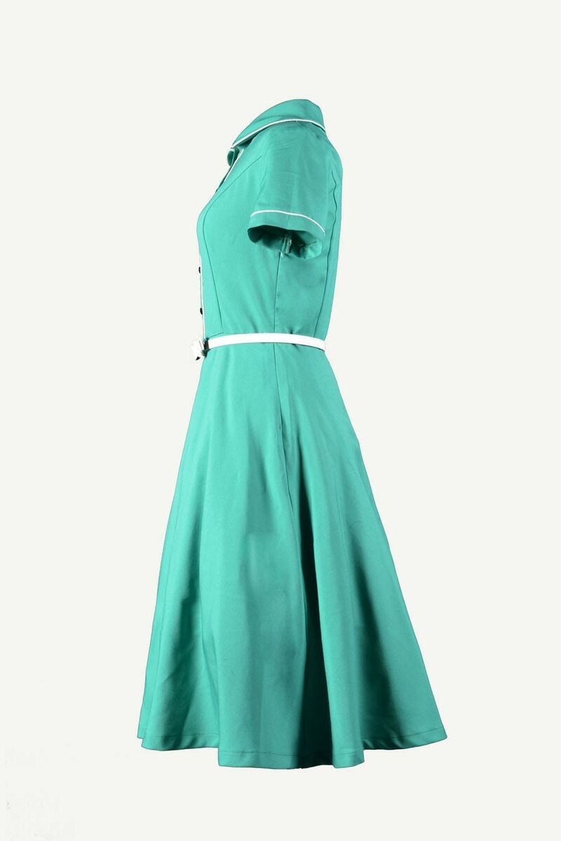 photo n°5 : Robe Chic Vintage 1950'S Rockabilly Vert Printemps