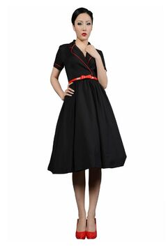 Robe Crayon Rockabilly 50's Noir