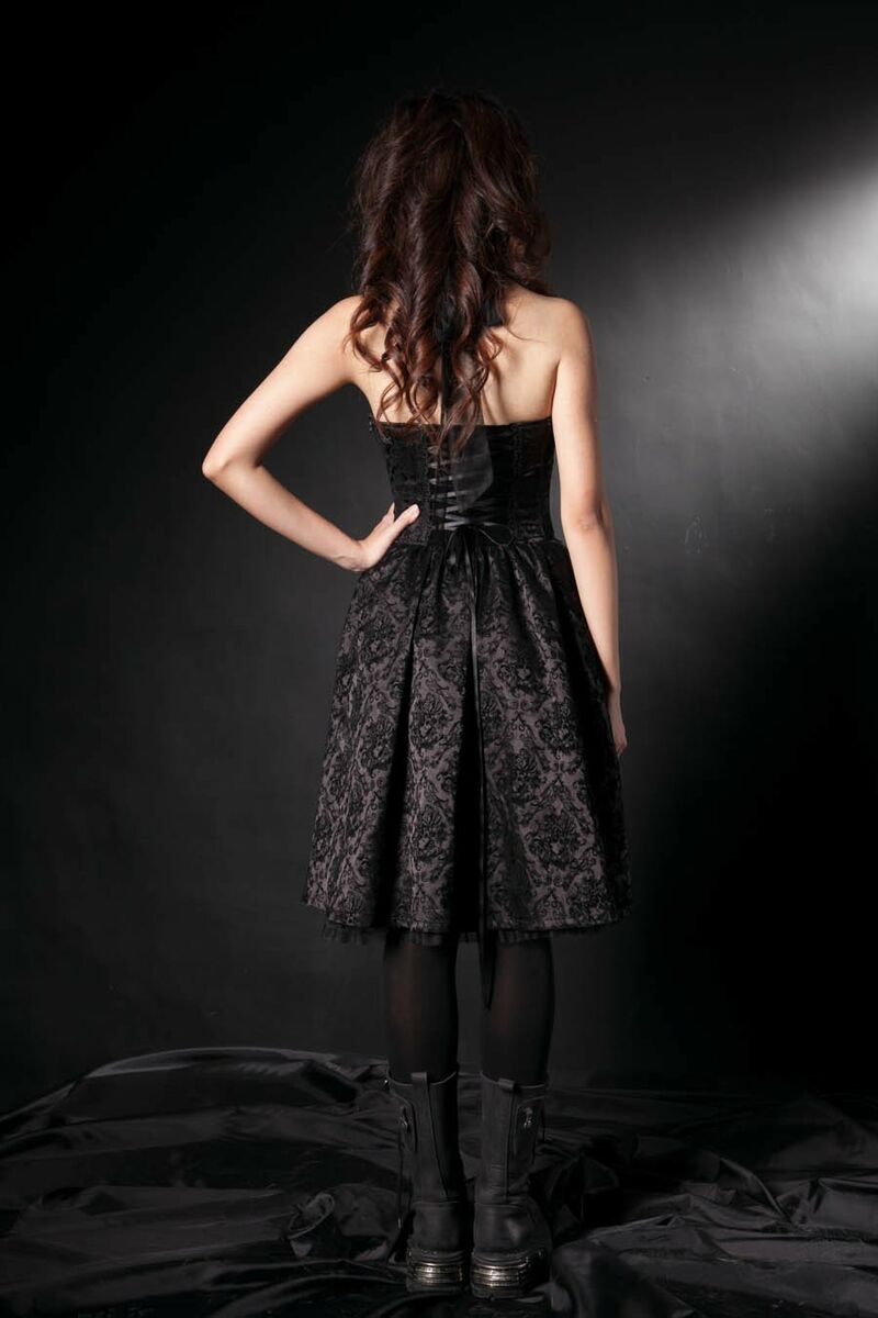 photo n°3 : Robe Gothique Romantique Lolita Floqué