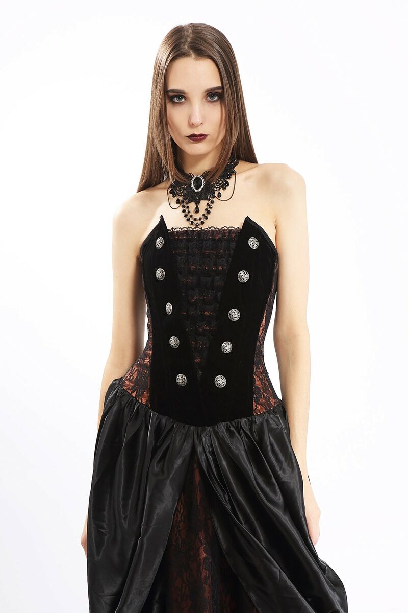 photo n°3 : Robe longue bustier victorienne pour femme