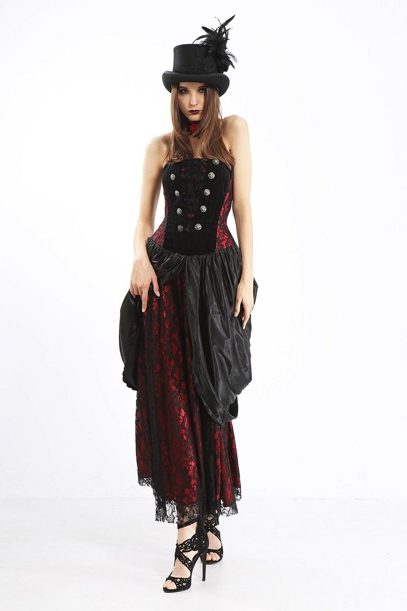 photo n°3 : Robe longue bustier victorienne pour femme