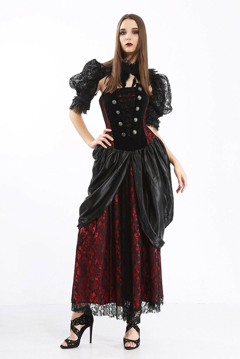 photo n°8 : Robe longue bustier victorienne pour femme