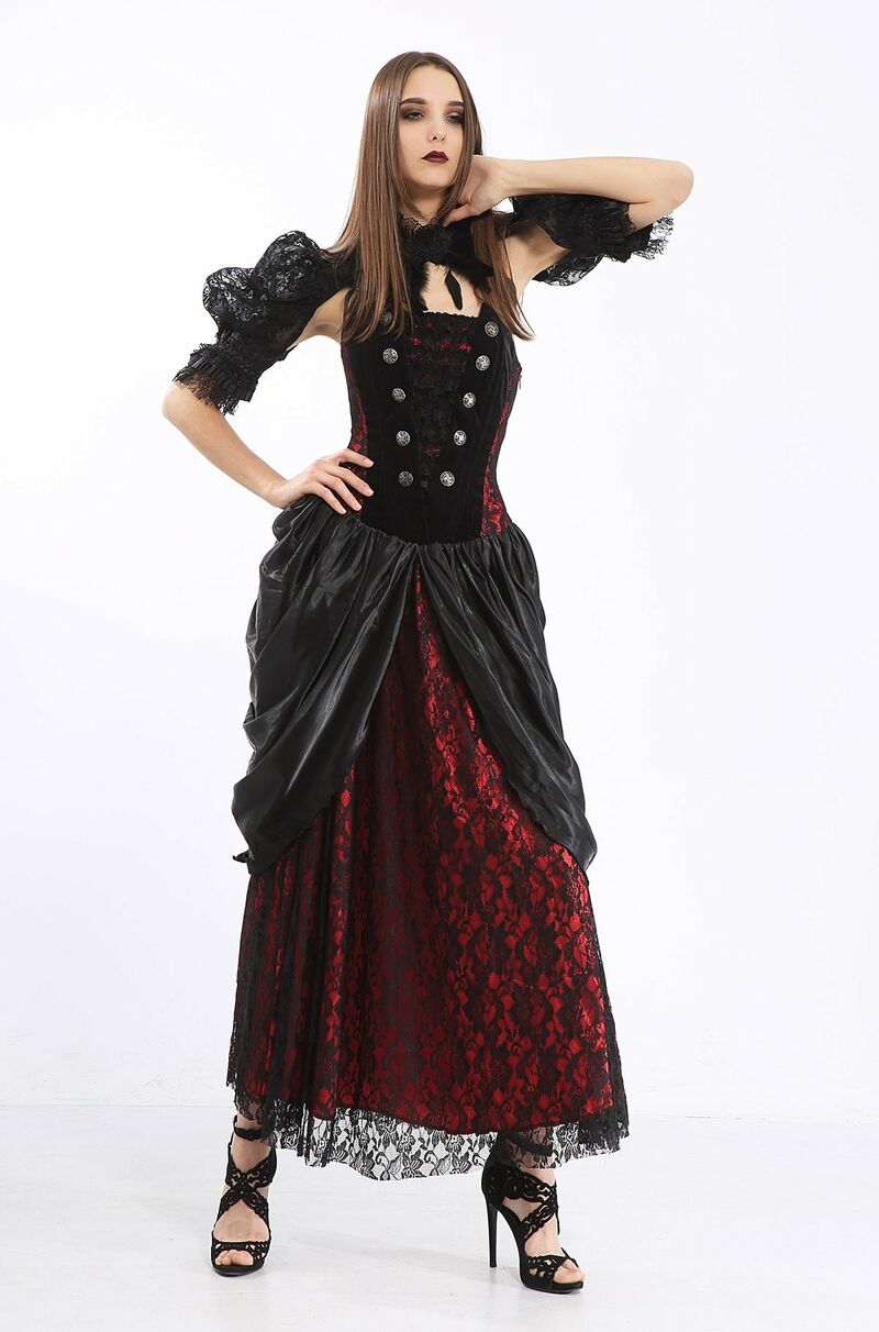 photo n°9 : Robe longue bustier victorienne pour femme