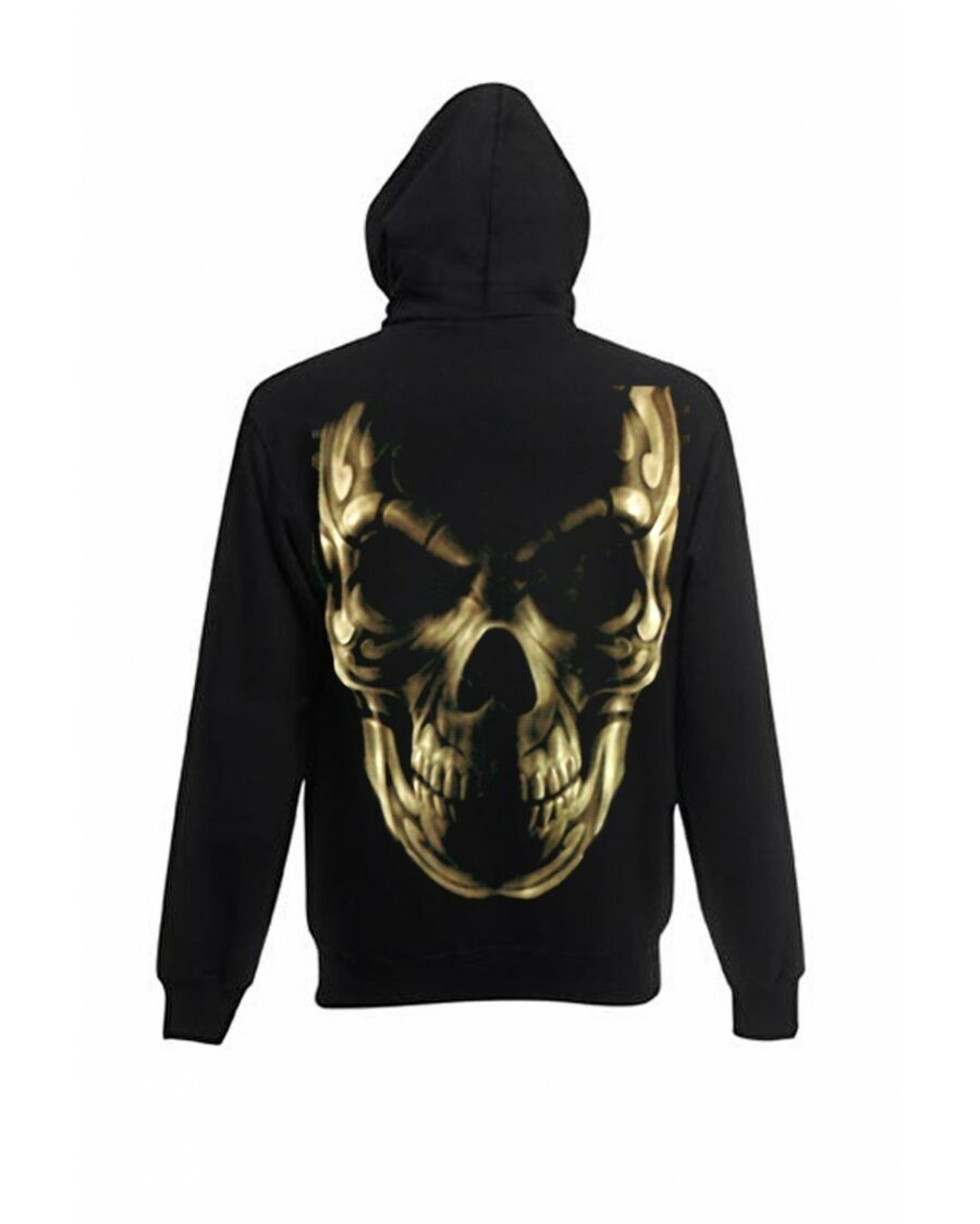 Sweat capuche gothique goth skull