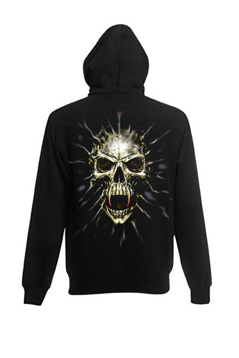 Sweat capuche gothique skull