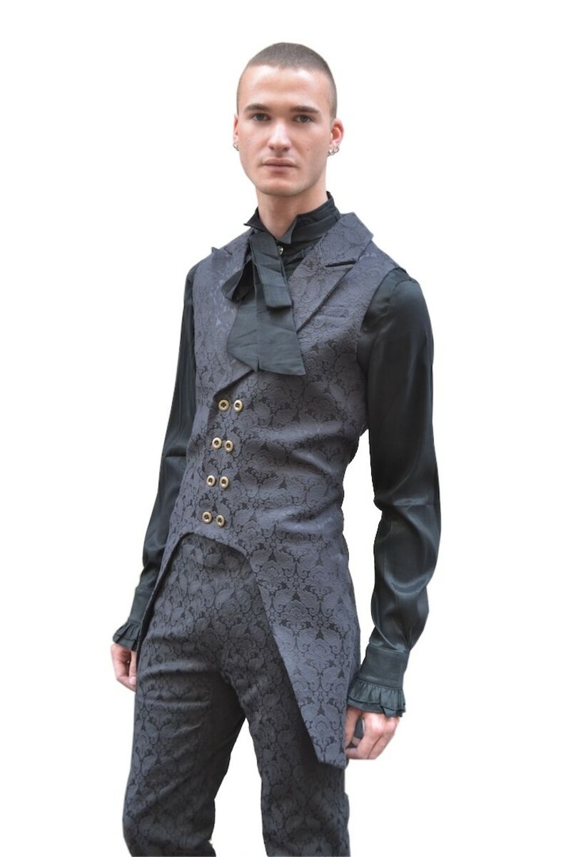 photo n°2 : Veste gothique aristocrate homme Noir