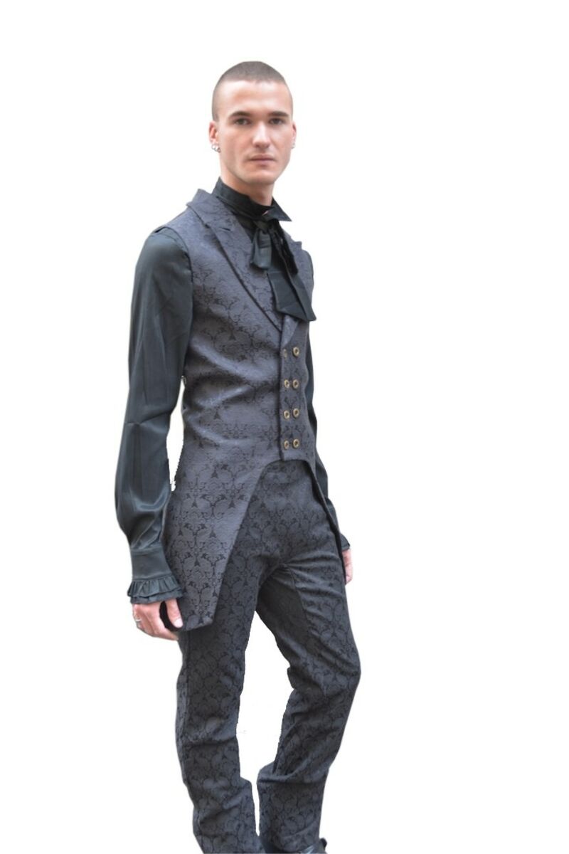 photo n°3 : Veste gothique aristocrate homme Noir