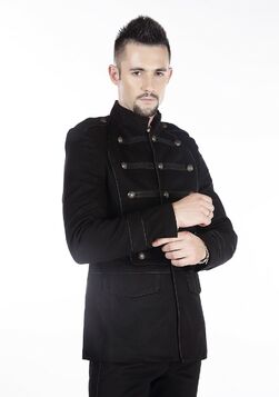 Veste gothique noir pour homme