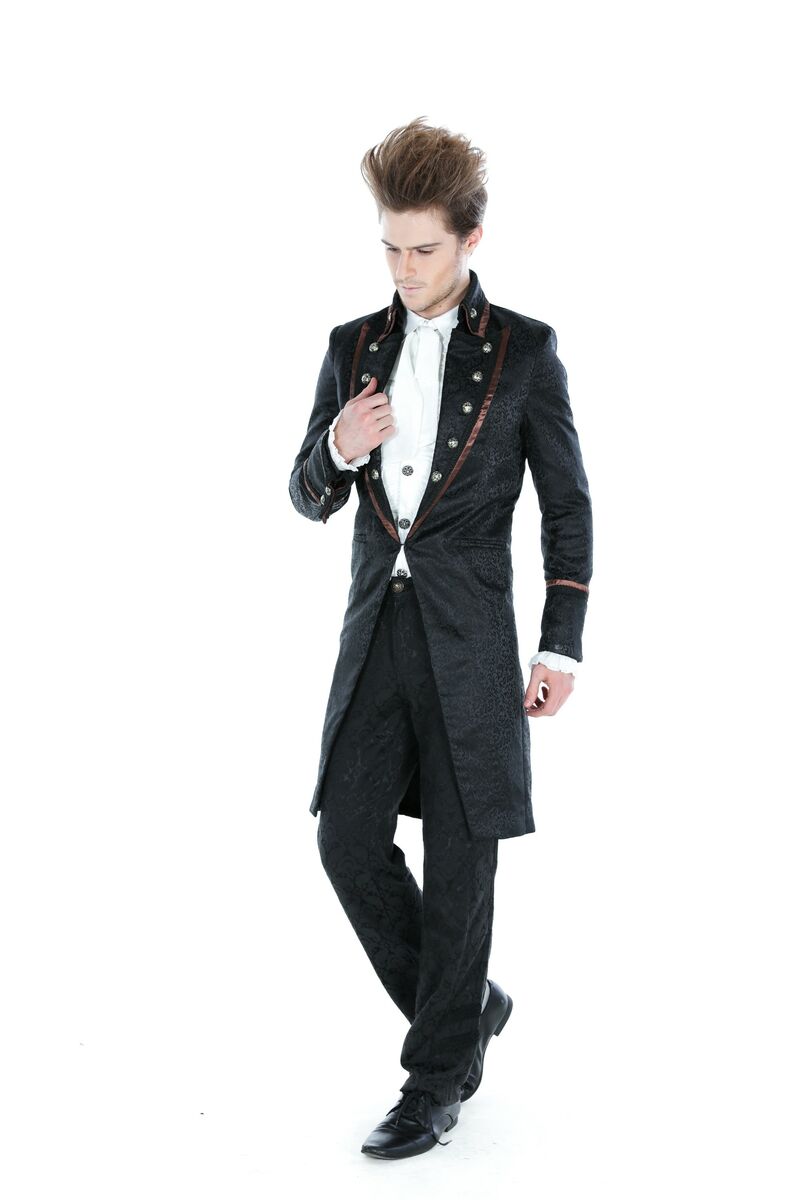 photo n°4 : veste longue marron gothique pour homme