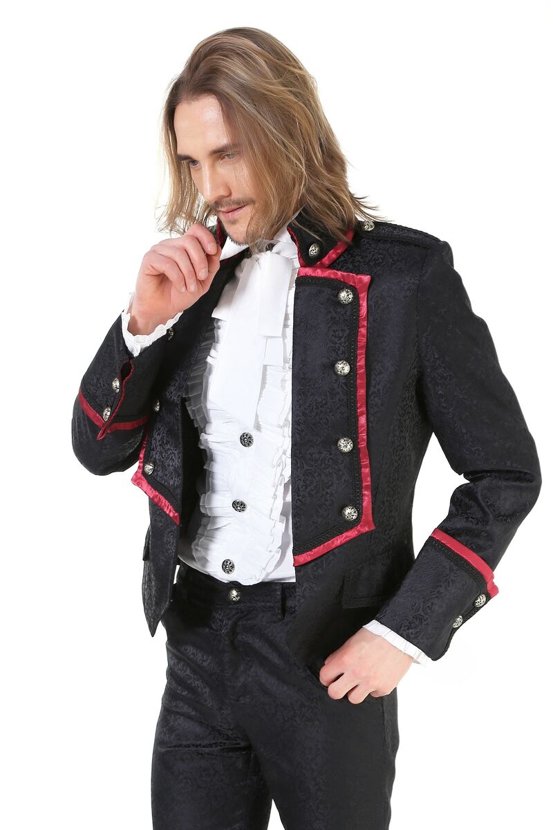 photo n°2 : Veste rouge gothique aristocrate pour homme