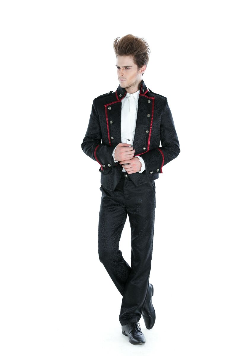 photo n°3 : Veste rouge gothique aristocrate pour homme