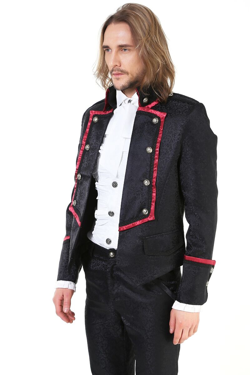 photo n°4 : Veste rouge gothique aristocrate pour homme