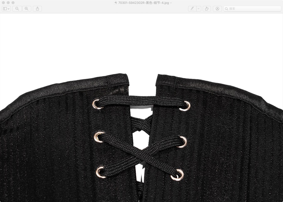 photo n°9 : Corset Sexy Glamour Laçage brocard Jacquard a rayures noir