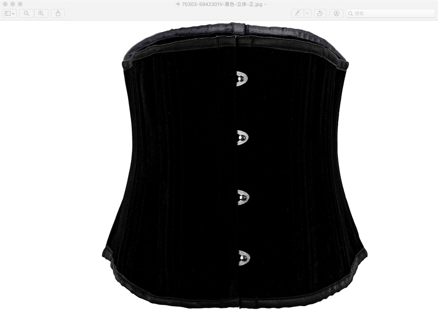 photo n°6 : Corset serre-taille Sexy Glamour Laçage velours noir