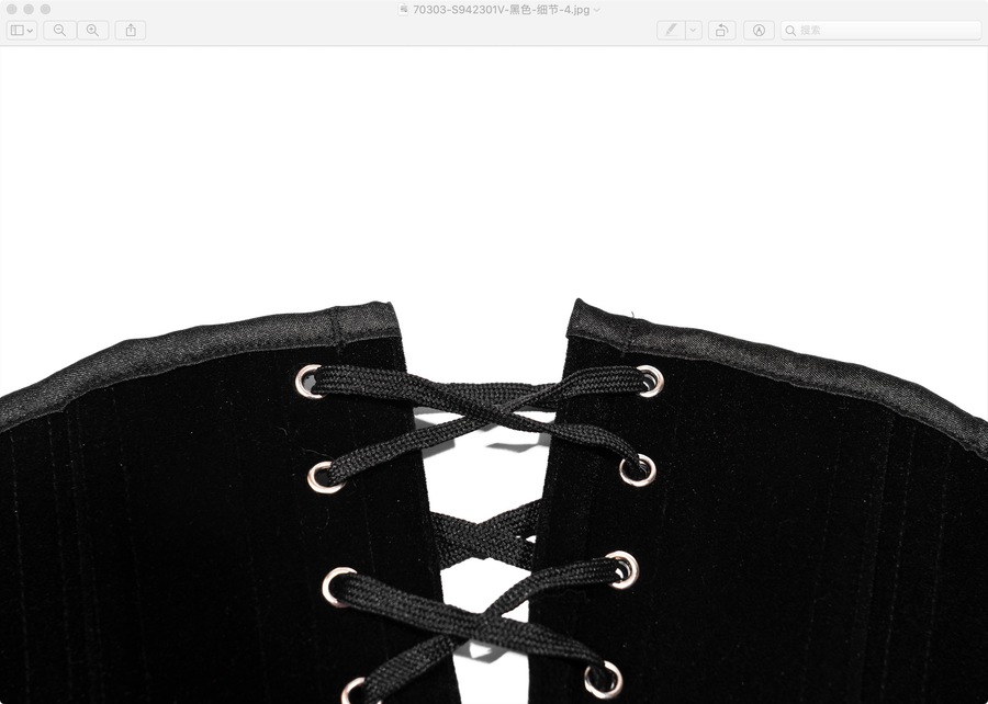 photo n°8 : Corset serre-taille Sexy Glamour Laçage velours noir