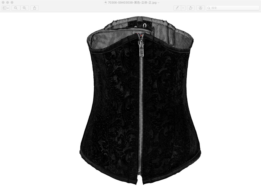 photo n&deg;6 : Corset Sexy Glamour La&ccedil;age fermeture velour noir